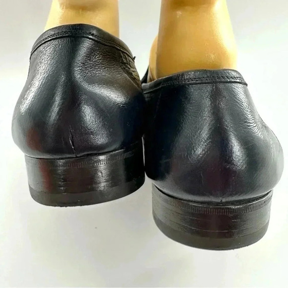 Bally mens dress shoes 12 black leather tassel penny loafers vintage 89s 90s main image 7
